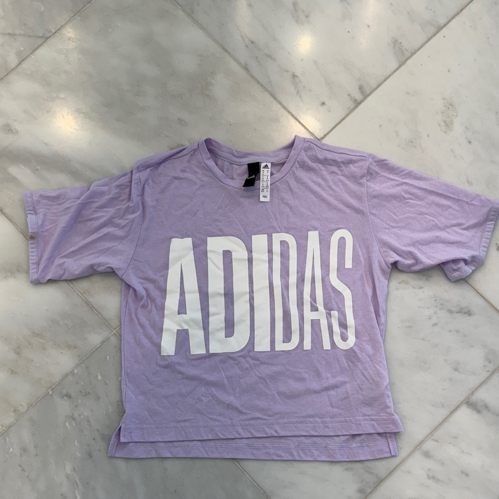 Adidas Women's Lavender Short Sleeve Tee
